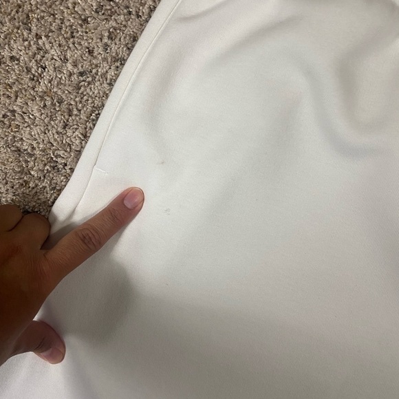 Adidas Mens Future Icon Small Logo Pants size Large White with black logo - Picture 10 of 11